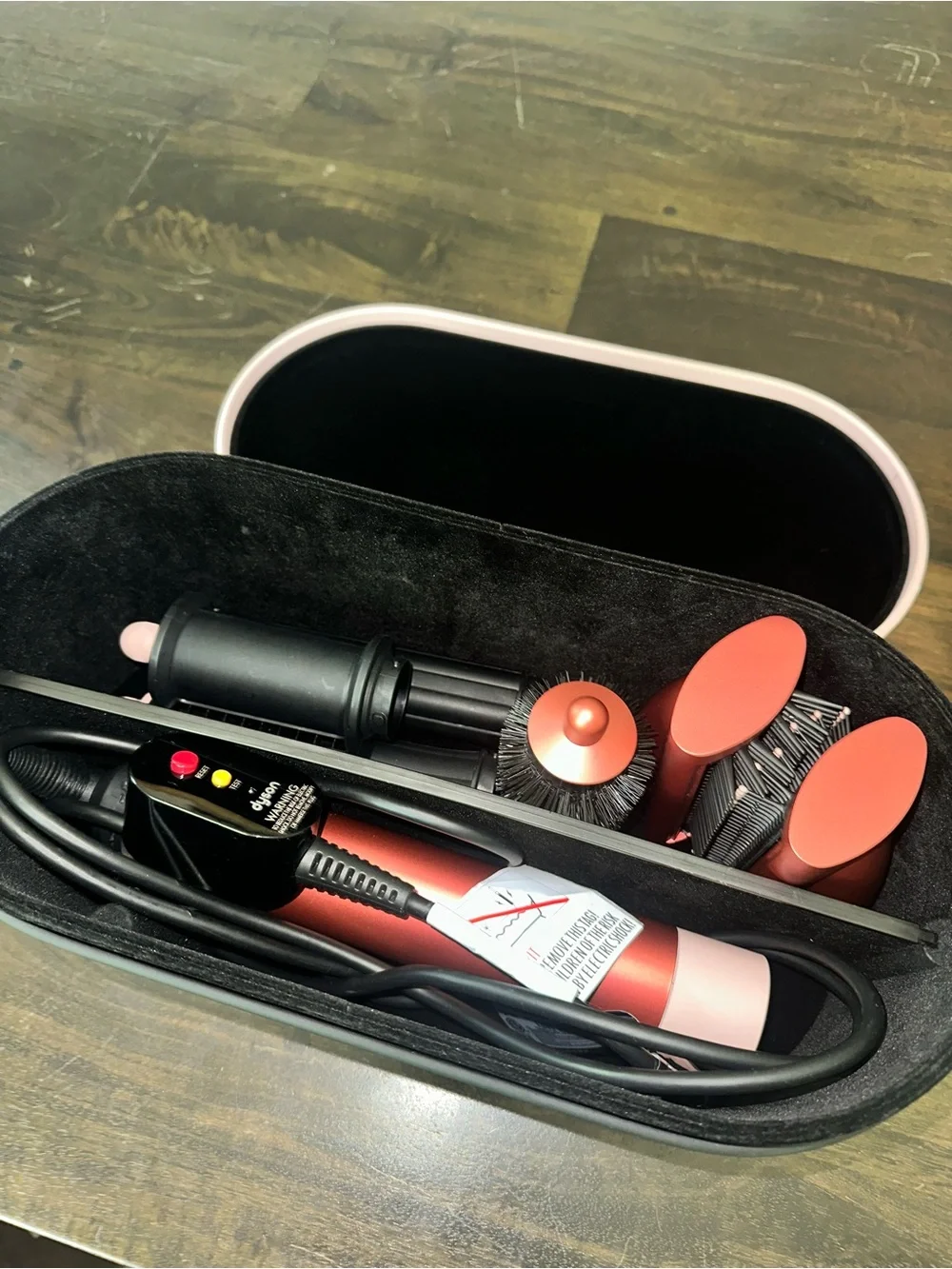 Dyson Multi-Attachment Air Wrap in Rose Gold and Black
